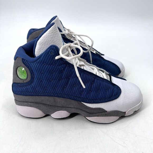 Nike Air Jordan Flint 13 Retro French Blue/Flint Grey Sneakers - Picture 10 of 13
